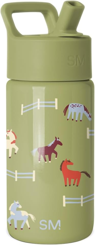 Simple Modern Kids Water Bottle & Toddler Cup | 14oz | Horses | Insulated Stainless Steel Toddler... | Amazon (US)