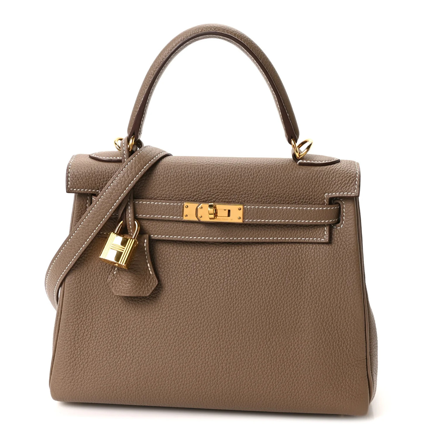 Hermes Togo Kelly Retourne 25 Etoupe 1830455 | FASHIONPHILE (US)