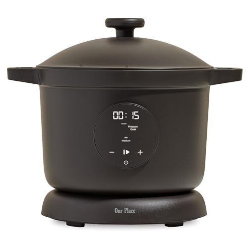Our Place Dream Cooker | 6 Qt Ceramic Nonstick Multicooker & Pressure Cooker with Touchscreen Controls & Auto Steam Release | 4 Modes: Pressure Cook, Sauté/Sear, Slow Cook & Warm | Char | Amazon (US)