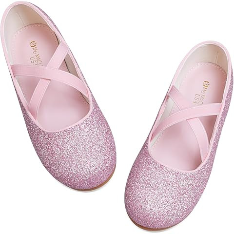 DREAM PAIRS Girls Ballerina Dress Shoes Mary Jane Flats | Amazon (US)