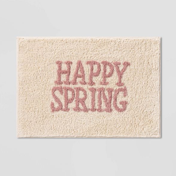 17"x24" Happy Spring Bath Rug Pink - Threshold™ | Target