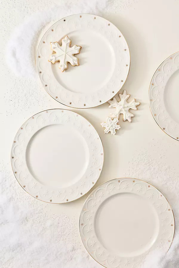 New York City Ballet Stoneware Dinner Plates, Set of 4 | Anthropologie (US)