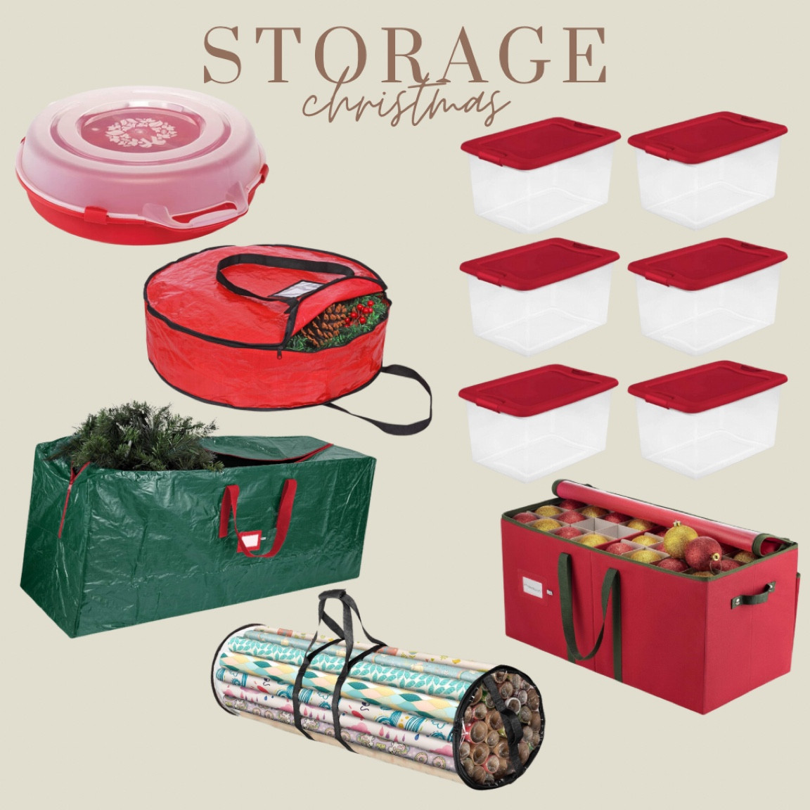 Amazon Christmas Storage Finds! Christmas Decor Organization 

#LTKHoliday #LTKsalealert #LTKhome