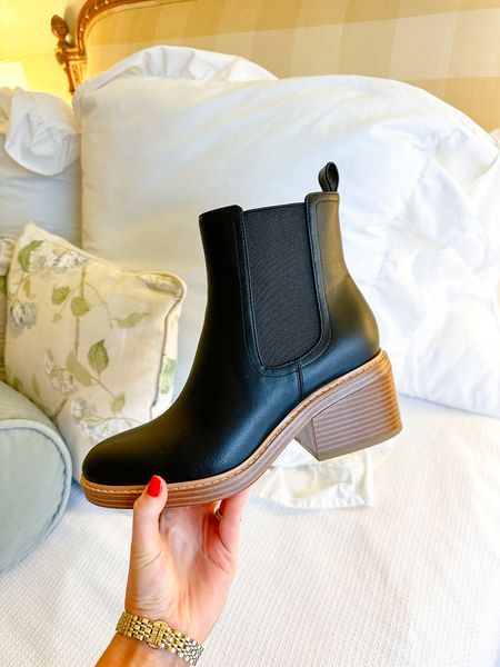 Cute classic black booties for winter! I feel like these run a little big — I got my normal 7.5 and they are a tad roomy! 

Booties // black boots // 

#LTKSeasonal #LTKfindsunder100 #LTKstyletip