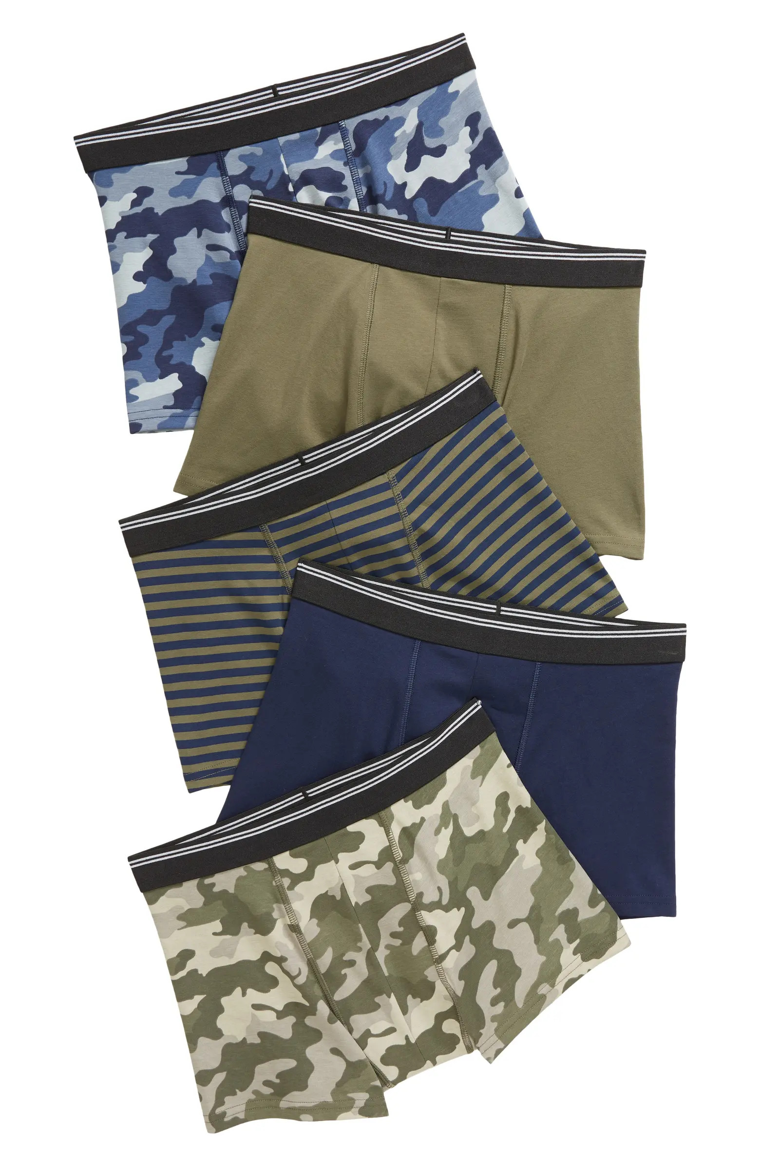 Nordstrom Kids' Assorted 5-Pack Boxer Briefs | Nordstrom | Nordstrom