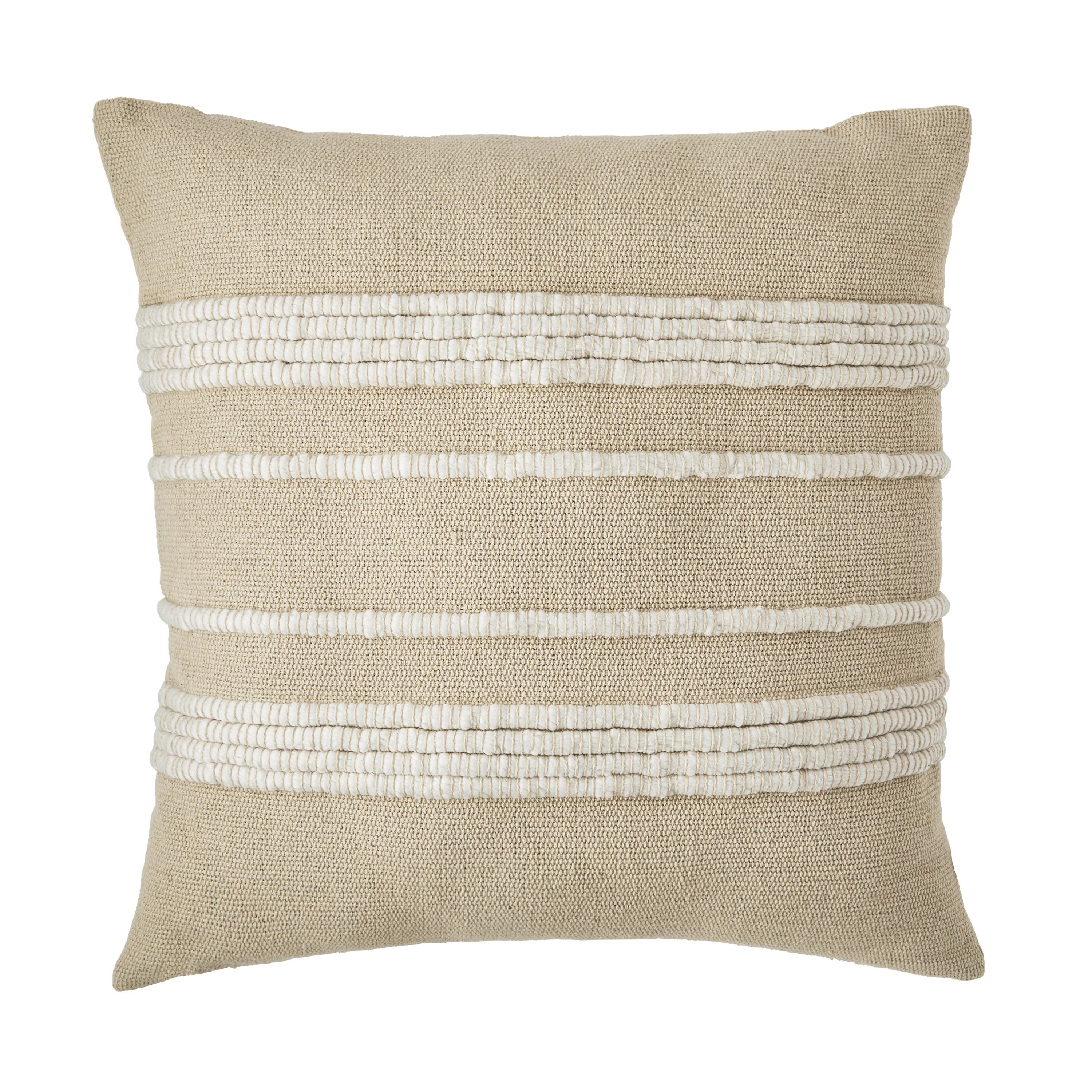 Better Homes & Gardens Tan Corded 20" x 20" Pillow by Dave & Jenny Marrs | Walmart (US)