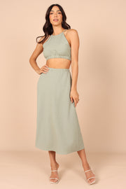 Ellis Cut Out Dress - Sage | Petal & Pup (US)