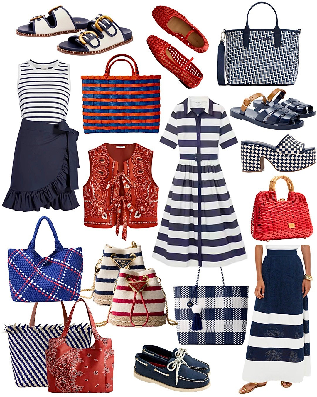 Stripes, Checks, and Paisley prints for all your summertime fun ❤️💙🤍

#stripes #ruffle #gingham #tote #woven #navy #nautical #raffia #preppy #paisley

#LTKFindsUnder100 #LTKItBag #LTKSummerEdit