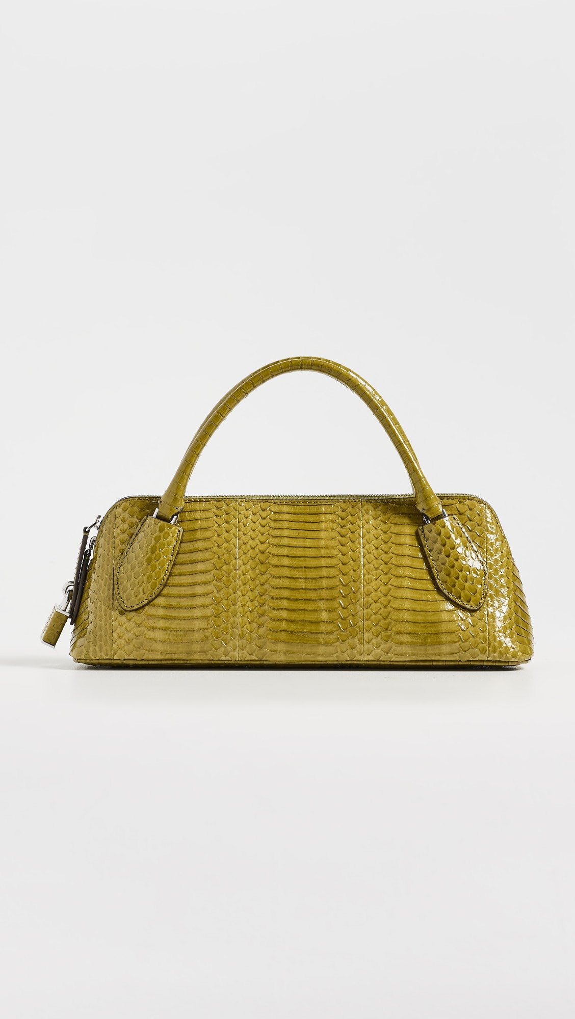 Leather Lock Snake Top Handle Bag | Shopbop