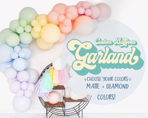DIY Deluxe Matte Balloon Garland Arch Kit - Chalk Colors - CHOOSE your COLORS  Wedding, Birthday ... | Etsy (US)