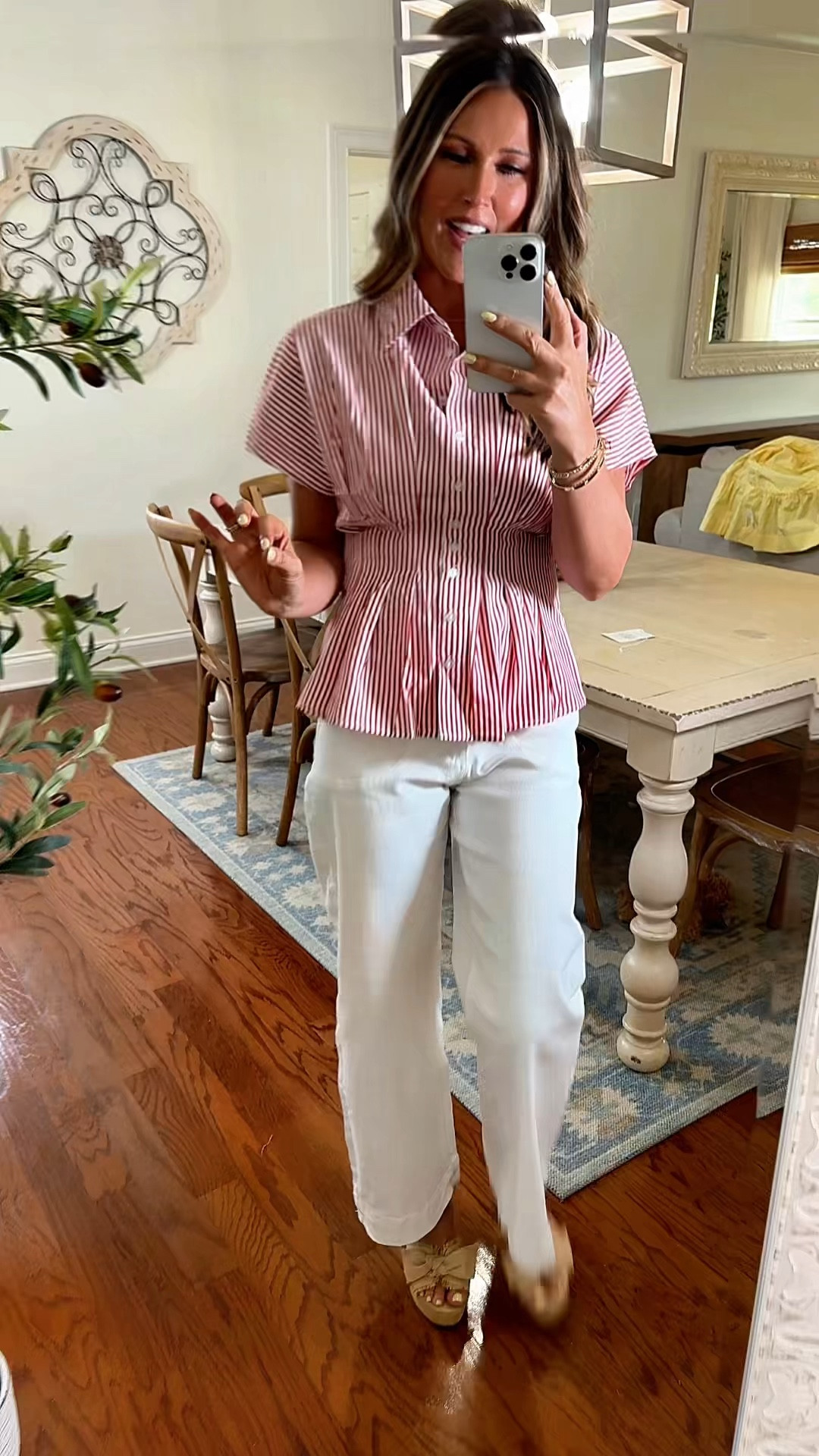 business casual workwear

The Preppy Striped Top That Makes You Look Instantly Put Together ❤️

This top is giving polished without trying too hard and I’m obsessed 💕

The peplum fit is SO flattering and the stripes just make it feel elevated + classic 🙌

Perfect for school days, lunch dates, or when you want to look put together in seconds ❤️

striped peplum blouse
preppy outfit women
dressy casual summer top

#preppystyle
#momoutfit #tiktokshopstockup 


#LTKWorkwear #LTKootd #LTKMothersDay