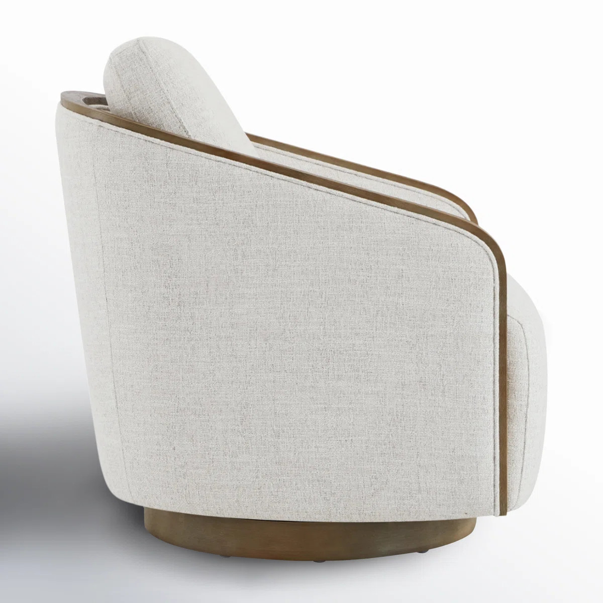 Nieve Upholstered Swivel Barrel Chair | Wayfair North America