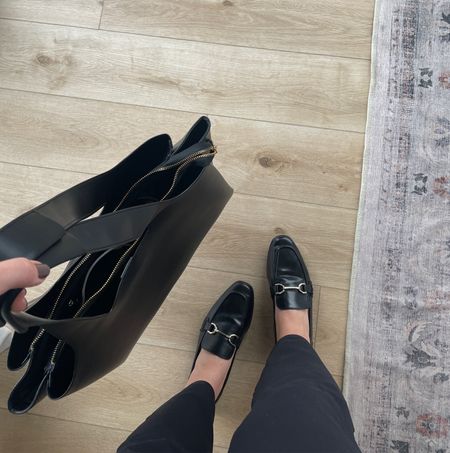 Must-have Target loafers & work tote! 🖤