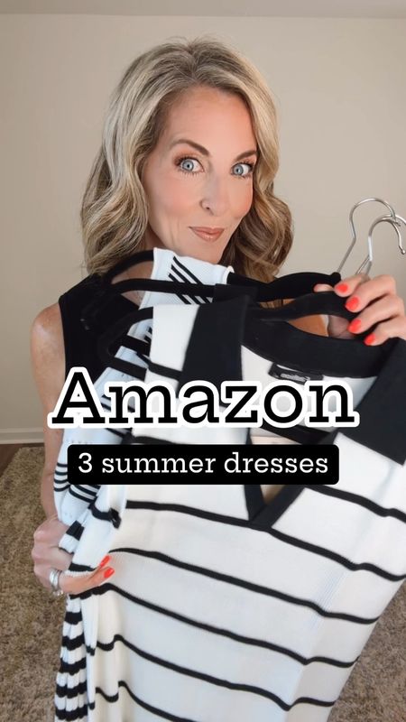 Summer 2024 NEW arrivals from Amazon- perfect in black and white or any color option you prefer (multiple options). Wearing small in all! 

Shoe options linked  

#LTKFindsUnder50 #LTKOver40 #LTKStyleTip