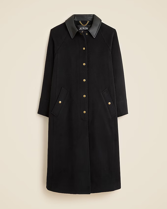 Long Barn Jacket™ in drapey wool blend | J. Crew US