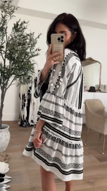 This dress is also a swim coverup and perfect for summer! I'm just shy of 5-7" wearing the size small, also own it in black. Can easily be dressed up or down✨ #StylinbyAylin #Aylin

#LTKStyleTip #LTKSeasonal #LTKVideo