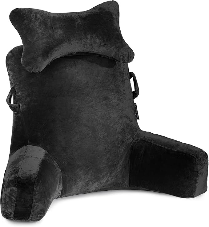 Reading Pillow-Extra Large 31" Bed Rest Pillow with Detachable Neck Roll & Arms for Sitting in Be... | Amazon (US)