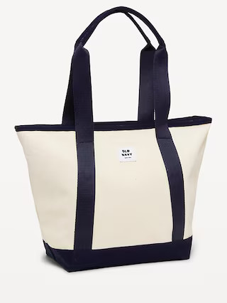 Medium Logo Canvas Tote Bag | Old Navy (US)
