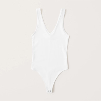 Seamless V-Neck Bodysuit | Abercrombie & Fitch (US)