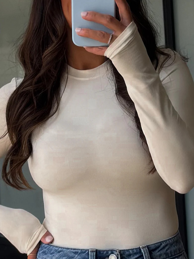 Aligned Long Sleeve | Cream | Shop Talulah