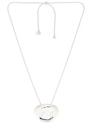 Ettika Molten Metal Pendant Necklace in Silver from Revolve.com | Revolve Clothing (Global)