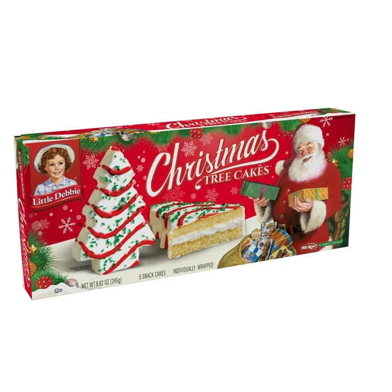 Little Debbie Vanilla Christmas Tree Cakes, 8.52 oz, 5 Count | Walmart (US)