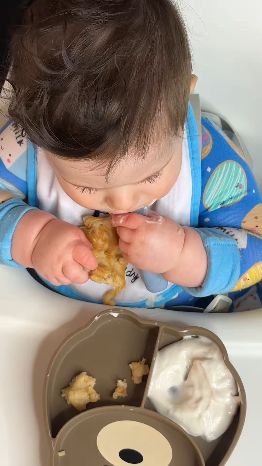 Easy BLW breakfast idea using our Caraway non-stick non-toxic pan. This was baby’s first time trying pancakes and he absolutely loved them and so did big sis. So toddler approved as well!

#LTKHome #LTKfoodie #LTKmomlife