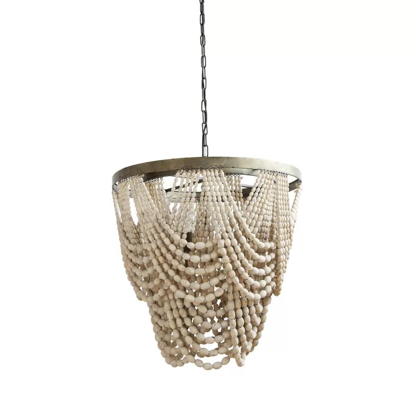 Hatfield 3 - Light Unique Tiered Chandelier with Beaded Accent | Wayfair North America