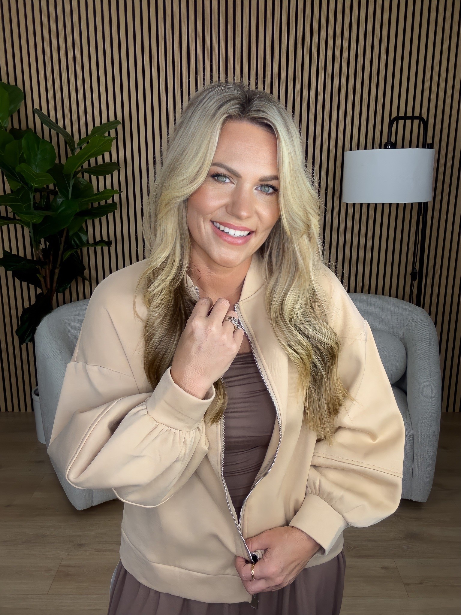 A lightweight bomber jacket is such a good layer for early fall. Love the neutral tone paired with chocolate brown for an easy transitional look.

fall bomber jacket, neutral jacket, chocolate brown outfit, fall layers, transitional style, casual fall outfit, women’s jacket, everyday style, neutral fall outfit, fall fashion, audriedollins

#LTKootd #LTKSeasonal #LTKOver40