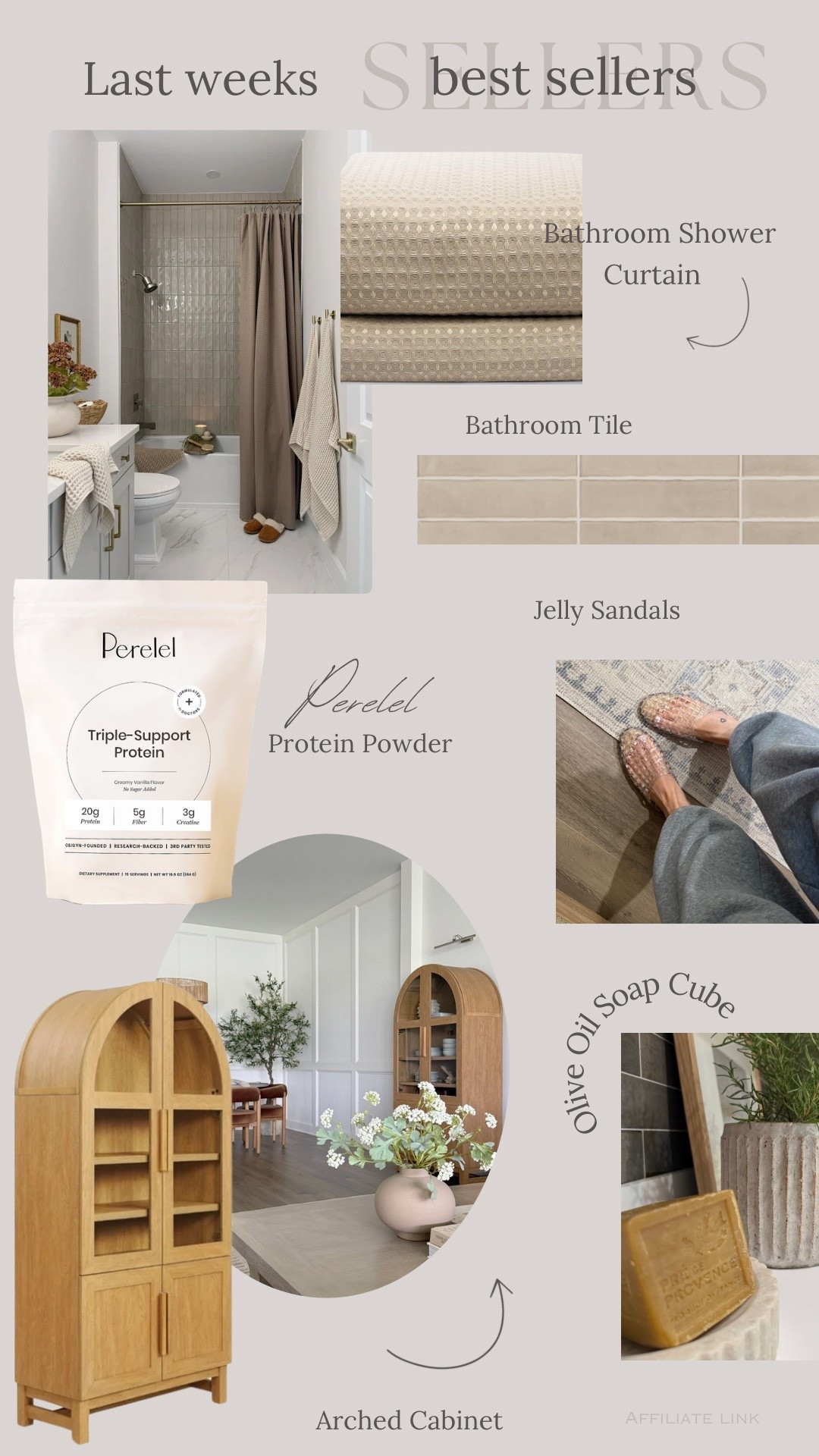 Last weeks BEST sellers ✨


Protein powder, wall tile, shower time, bathroom details, guest bath, soap cube, arched cabinet, display cabinet, shower curtain, waffle curtain, jelly sandals 



#bestsellers #lastweeksbestsellers #archedcabinet #showertile #taupewalltile #proteinpowder #perelel #amazon