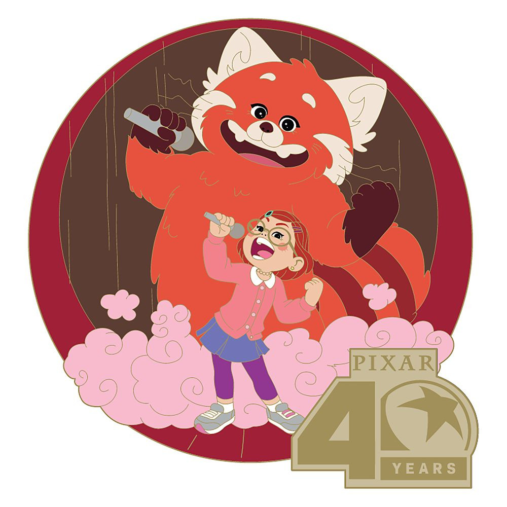 D23-Exclusive Turning Red Pin – Pixar Animation Studios 40th Anniversary – Limited Edition | Disney Store
