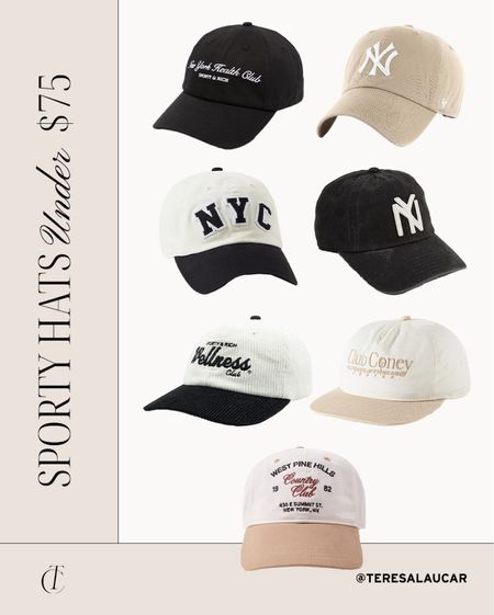Sporty hats under $75!

#LTKfindsunder100