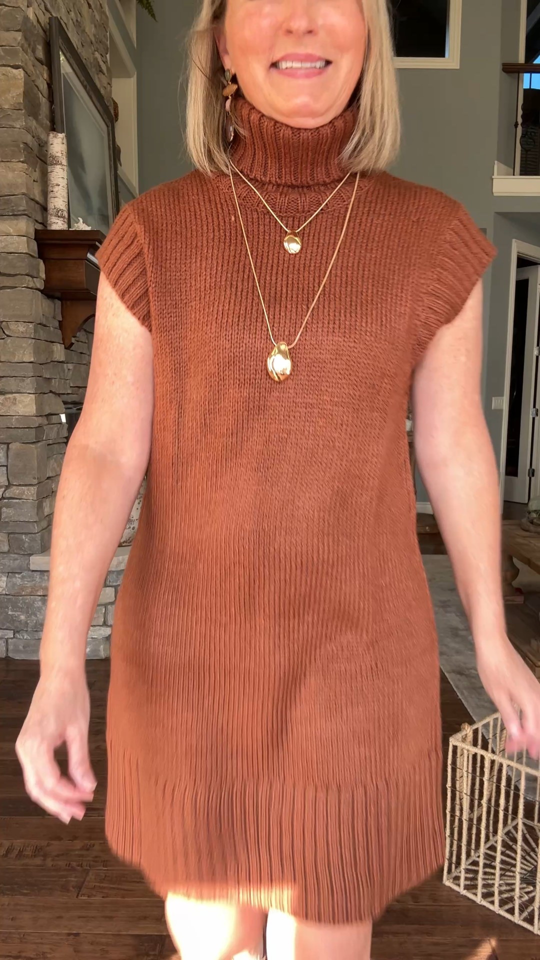 Check out this new $28 sweater dress from Walmart! It comes in this lovely brown, black or light gray. Pair it with taller boots, booties or flats like I did here. The jewelry is also new at Walmart. The new readers and leopard mesh flats are from Amazon. You can shop this look through the link in my Instagram bio or on the post page of my YouTube channel  

#LTKStyleTip #LTKFindsUnder50 #LTKOver40