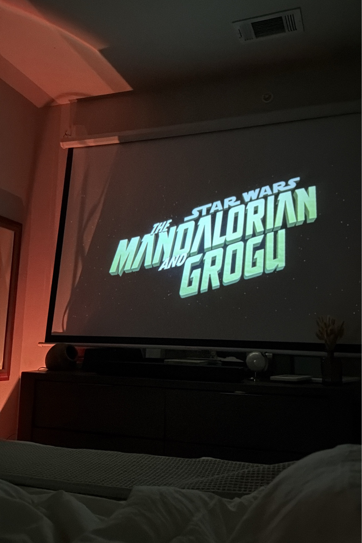 a projector > a tv in the bedroom 🎥🖤 

#LTKdayinmylife #LTKSeasonal #LTKHome