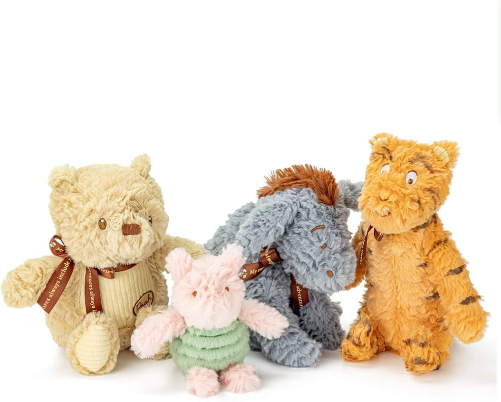 KIDS PREFERRED Disney Baby Classic Winnie The Pooh and Friends 4 Piece Plush Collector Set Stuffe... | Amazon (US)