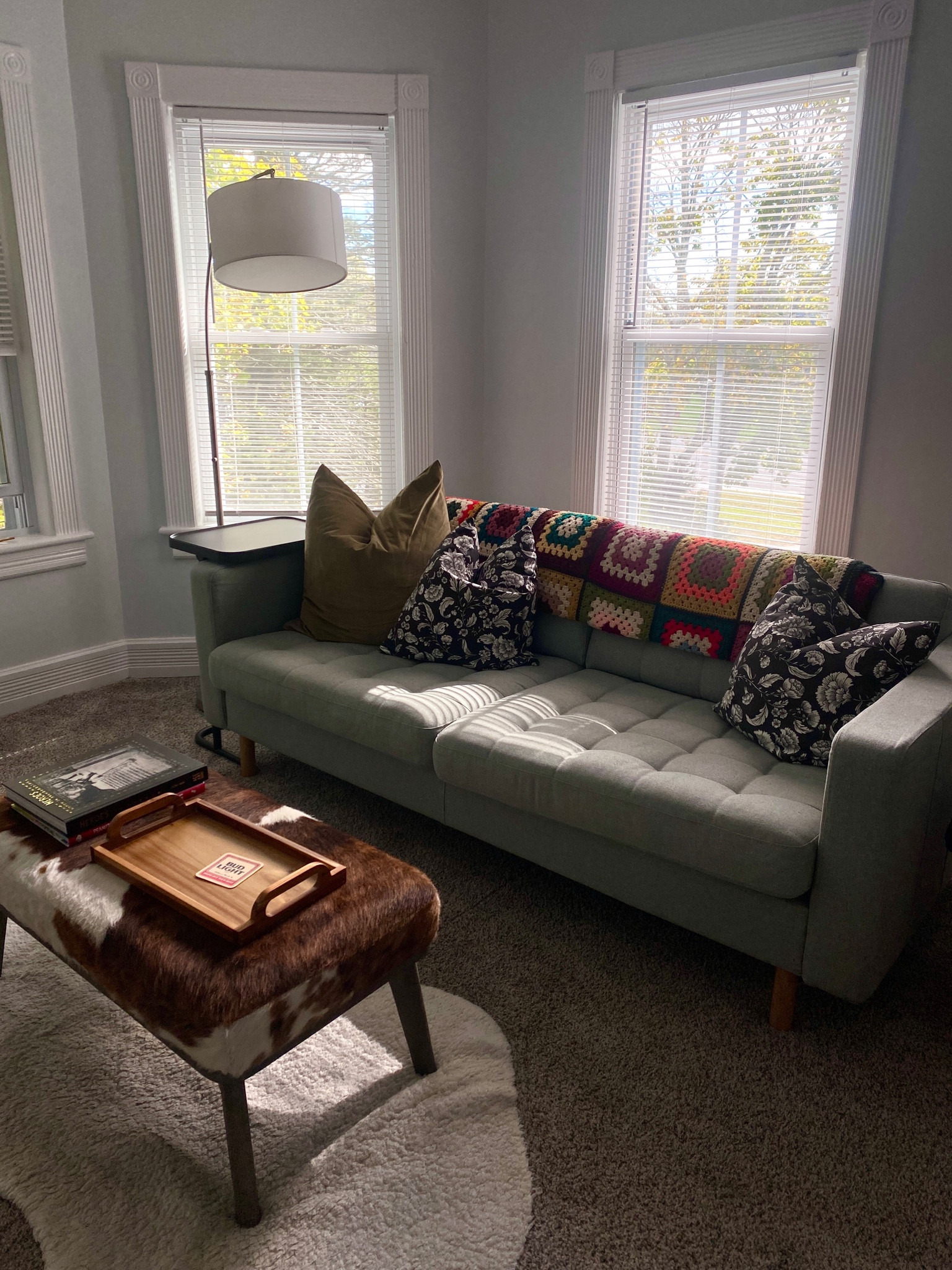 Starting to decorate the new apartment | mix & match | patterns & textures | granny square blanket 🪩 stay tuned for more! 

#LTKsalealert #LTKstyletip #LTKhome