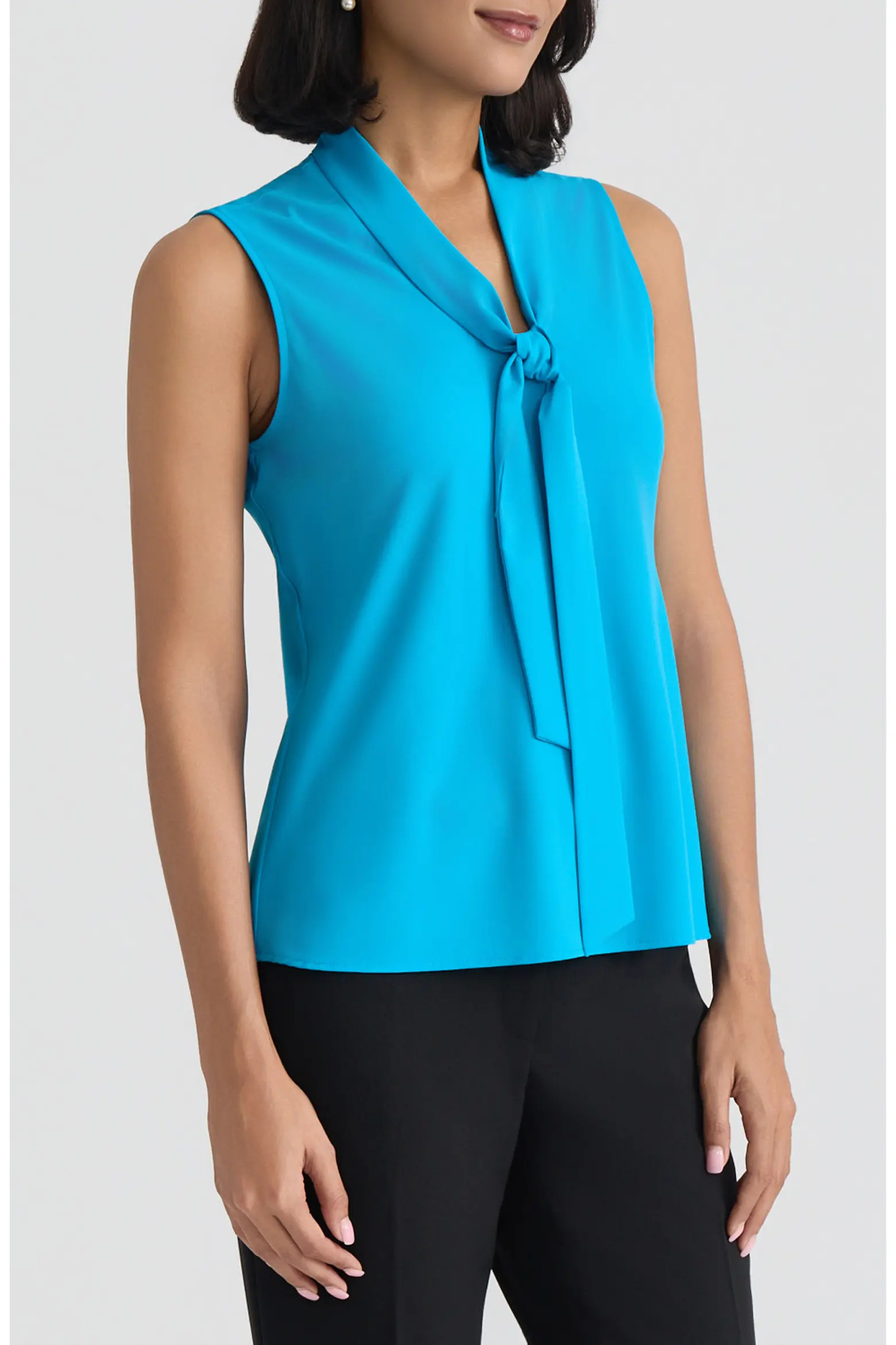 Sleeveless Tie Front Top (Women) | Nordstrom | Nordstrom