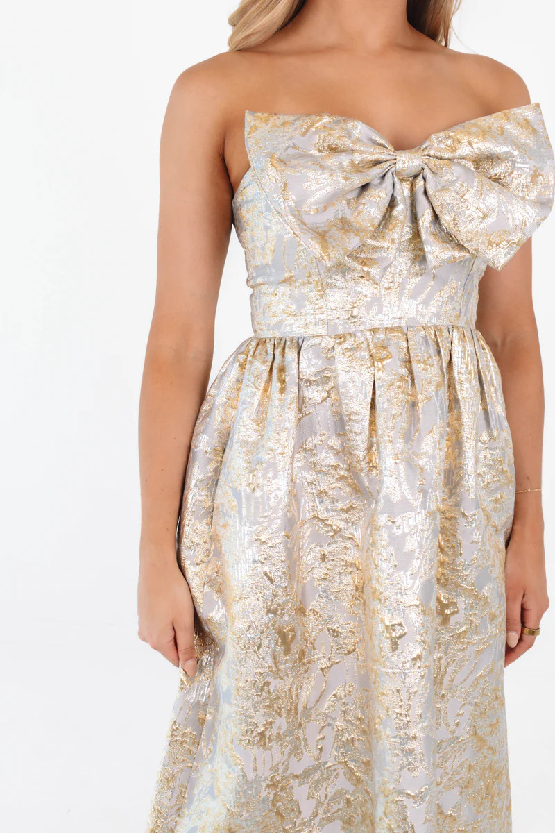 The Cher Bow Midi Dress | J.Marie