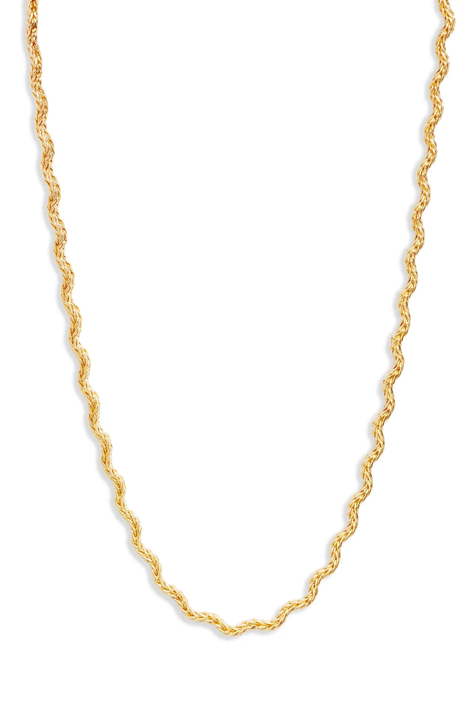 Nordstrom Woven Wavy Chain Necklace | Nordstrom | Nordstrom