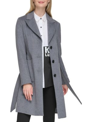 Single Breasted Wool Blend Coat | Saks Fifth Avenue OFF 5TH