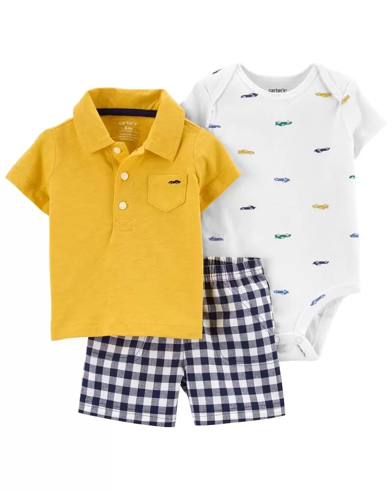 3-Piece Car Little Short Set | Carter's