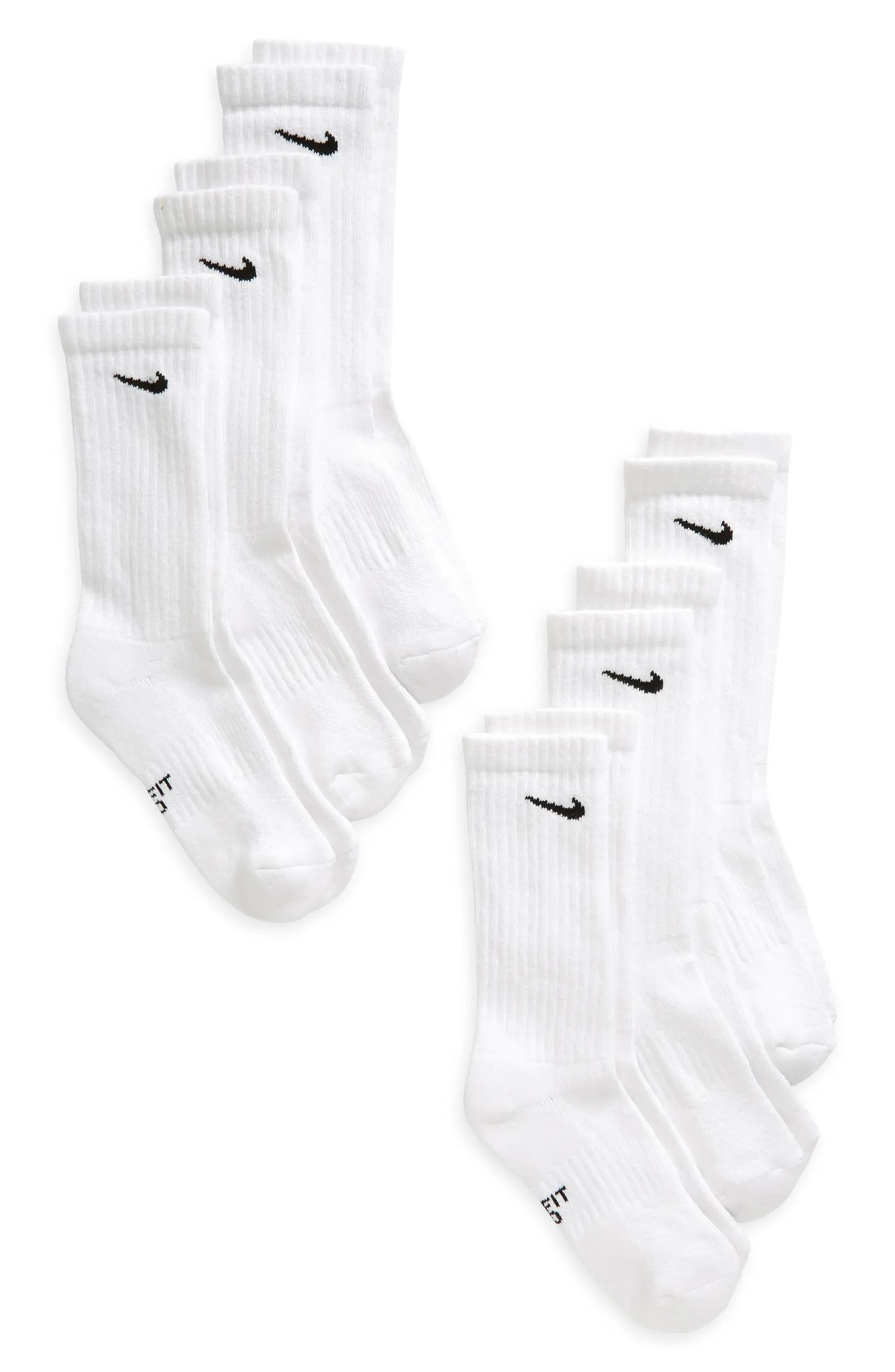 Everyday Cushioned Crew Socks - Pack of 6 | Nordstrom
