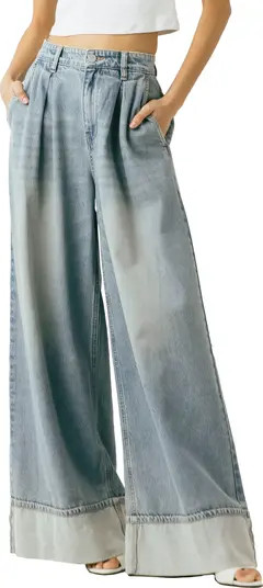 Pleated Wide Leg Jeans | Nordstrom