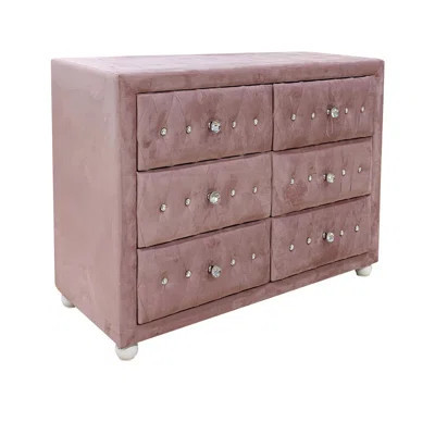 Louie Upholstered Dresser with Drawers & Wood Frame | Wayfair North America