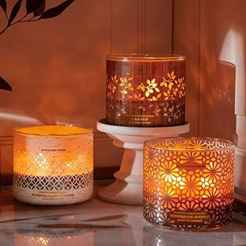 Bath & Body Works White Barn 3-Wick Candle in Mahogany Teakwood High Intensity | Amazon (US)