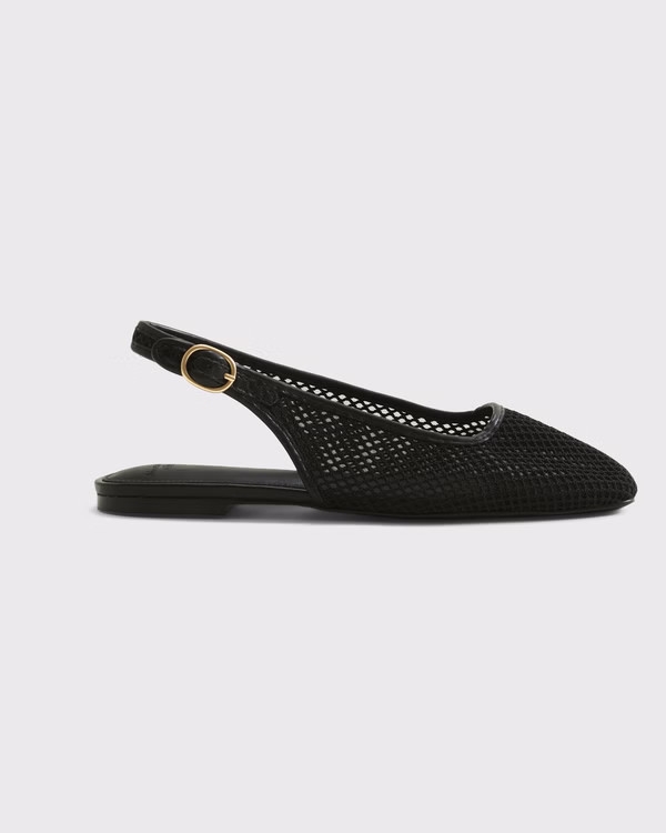 Slingback Mesh Flats | Abercrombie & Fitch (US)
