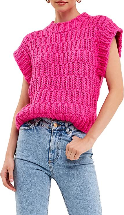 English Factory Chunky Knit Sweater Vest | Amazon (US)
