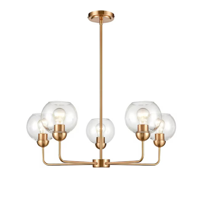 Origin 21 Soren 5-Light Gold Transitional Dry rated Chandelier | Lowe's