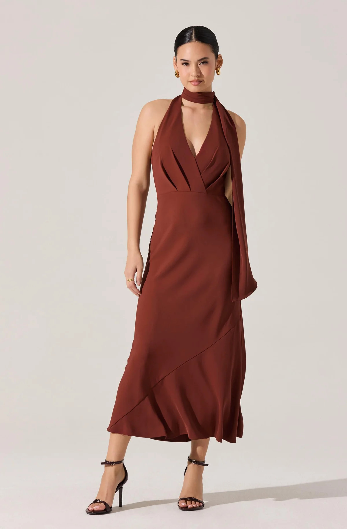 Hilaire Halter Midi Dress | ASTR The Label (US)