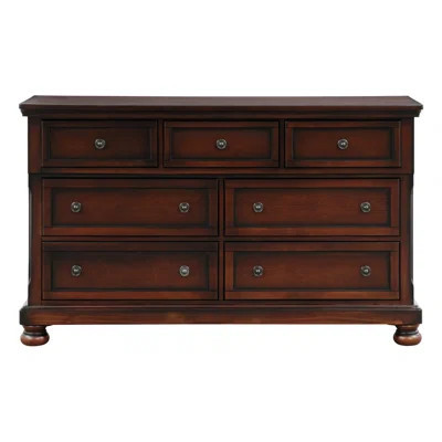 Transitional Horizontal Dresser With 7 Drawers For Bedroom | Wayfair North America